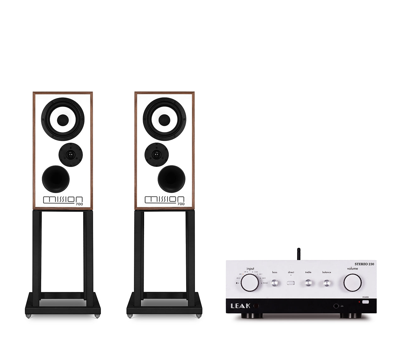 Mission 700 + Stands & Leak Stereo 230
